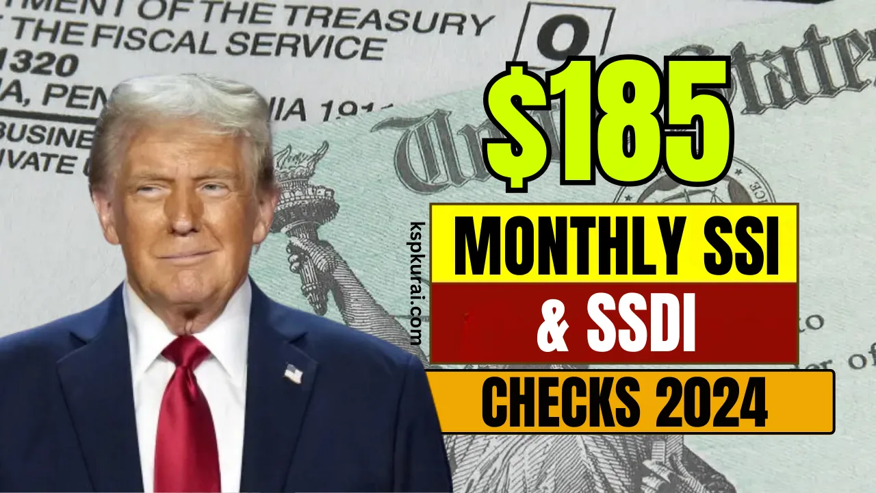 $185 Monthly SSI & SSDI Checks 2024