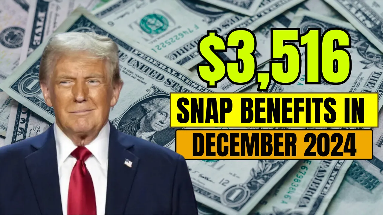 $3,516 SNAP Benefits in December 2024