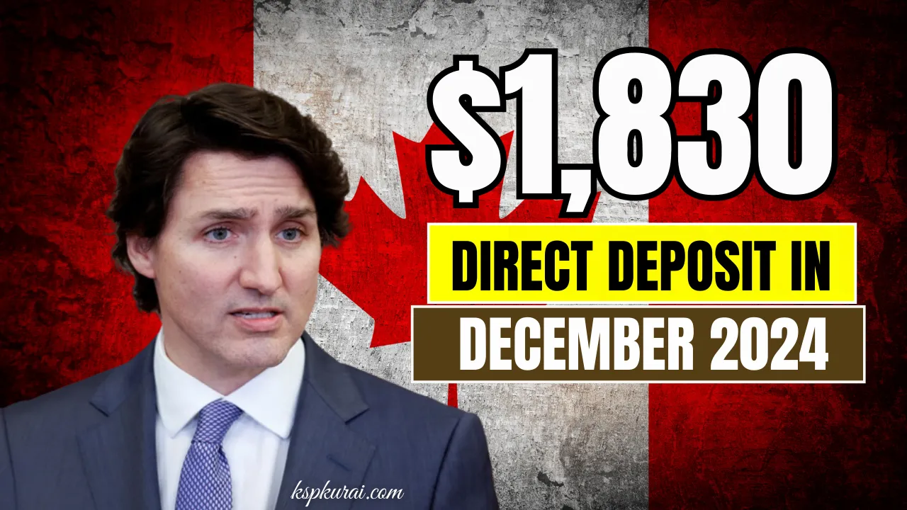 New $1,830 Direct Deposit In December 2024